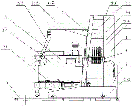 Height-adjustable automatic reciprocating traveling power tongs device