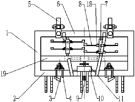 A rotary sugarcane ridge breaking machine