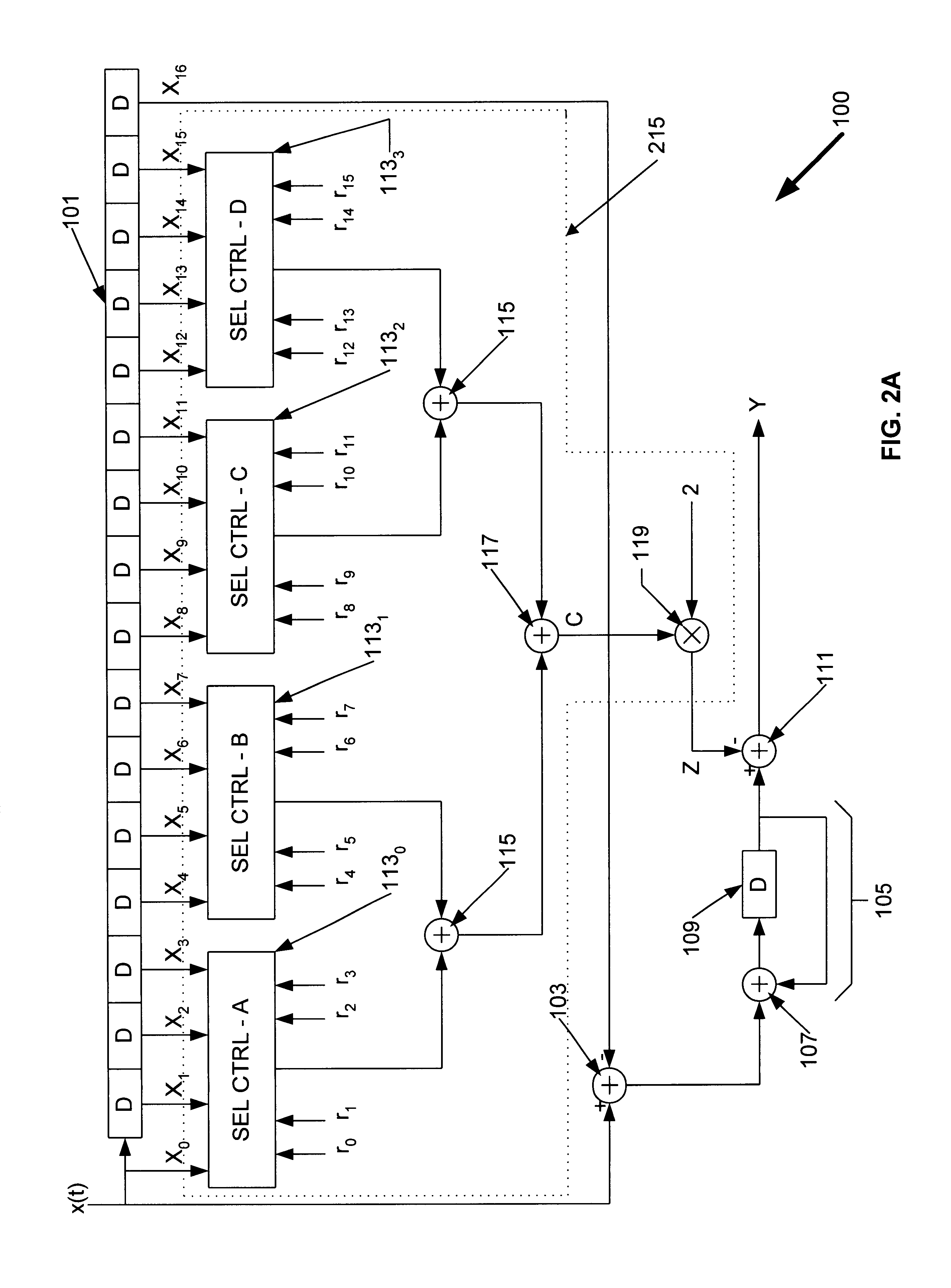 Programmable matched filter bank