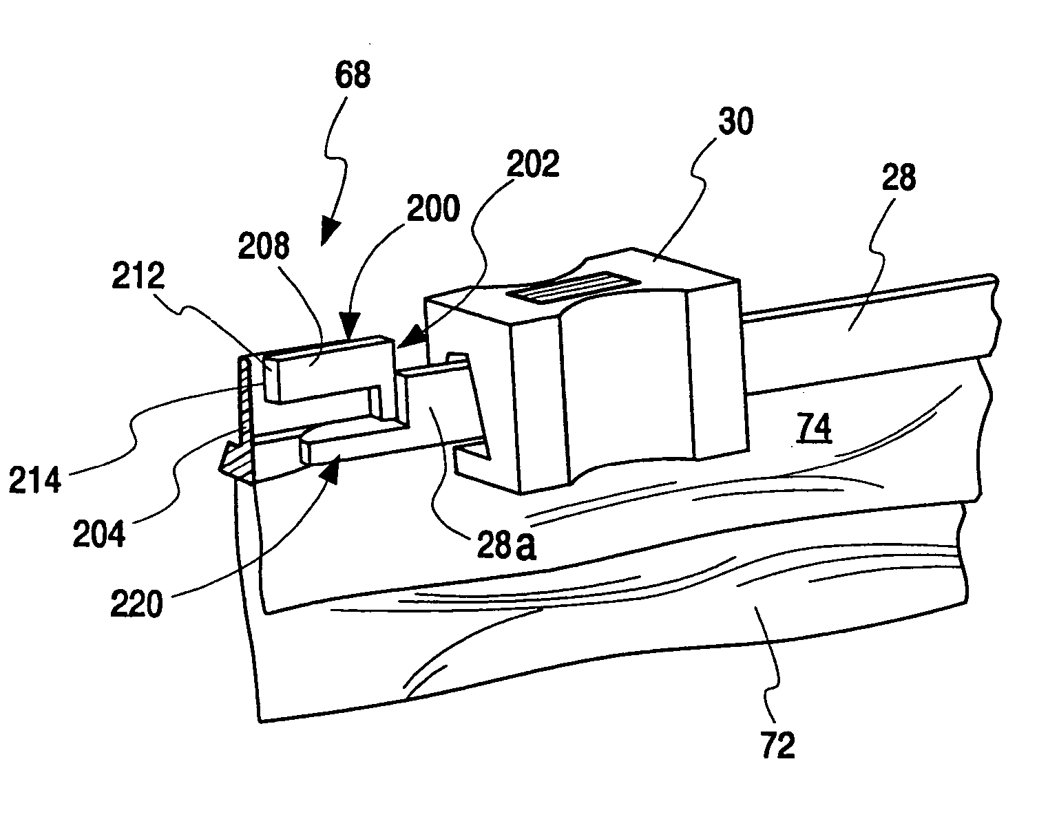 Fastener closure arrangement for flexible packages