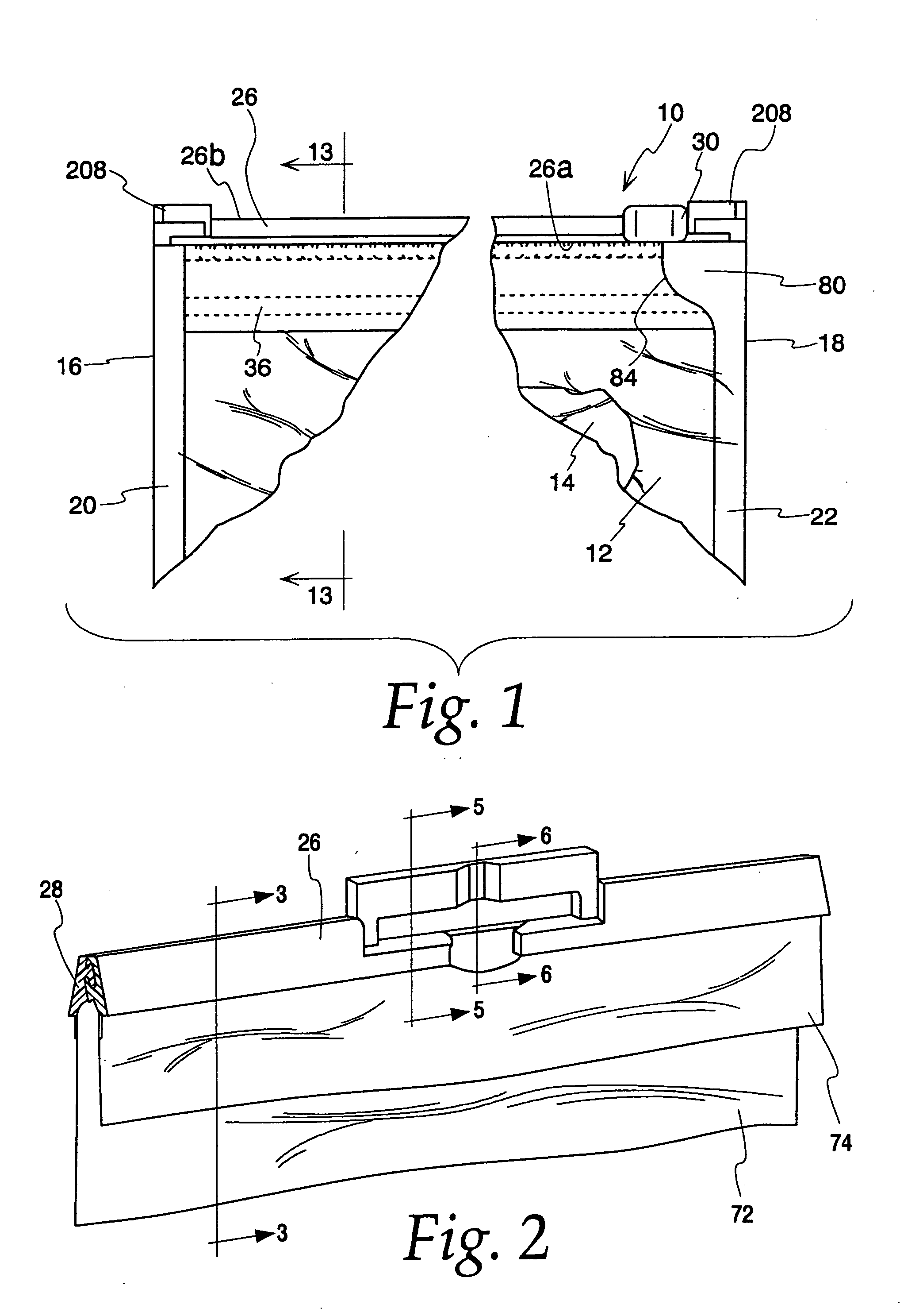 Fastener closure arrangement for flexible packages