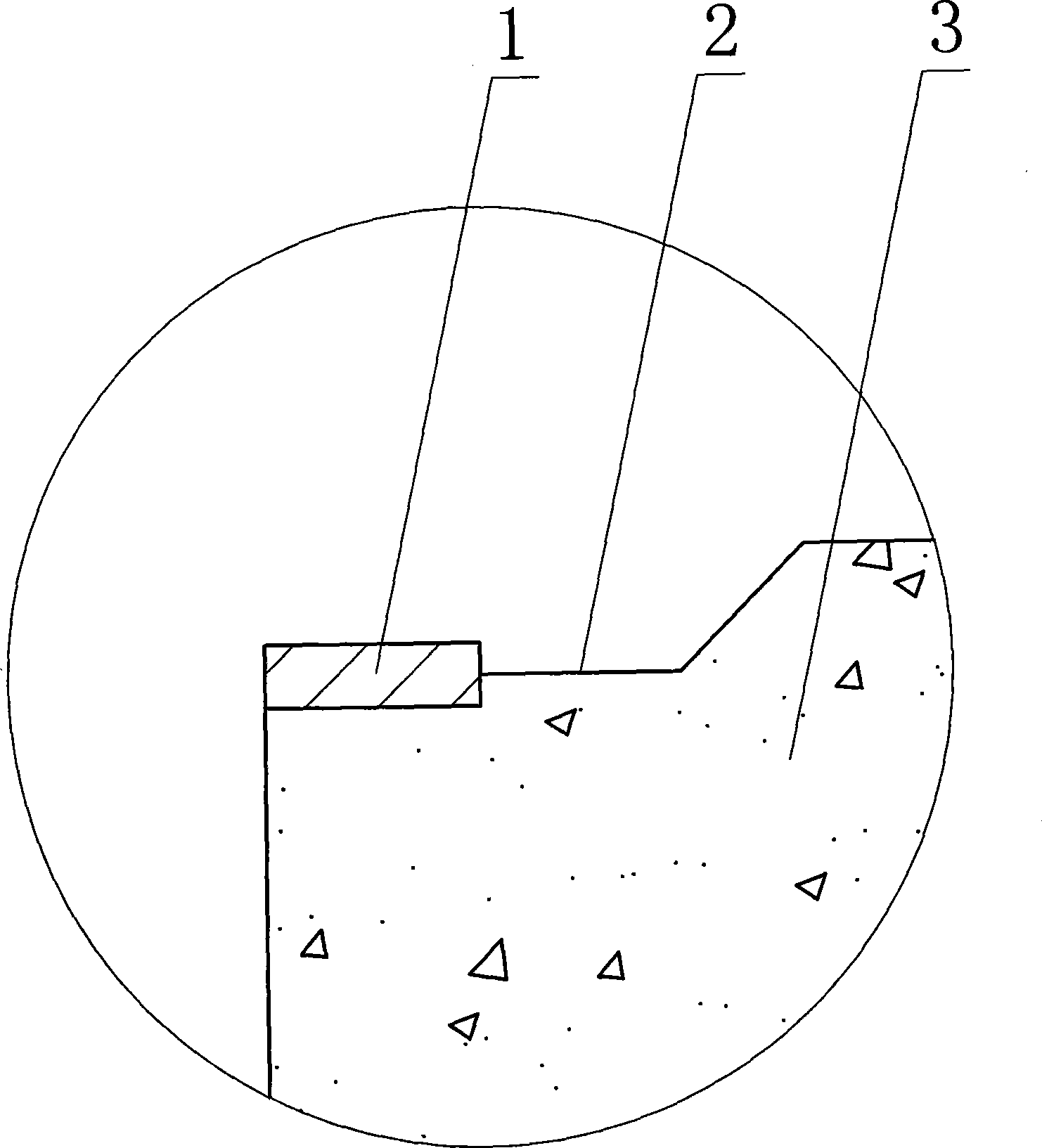 Concrete ceiling coil for steel ring with extrusion type insertion opening