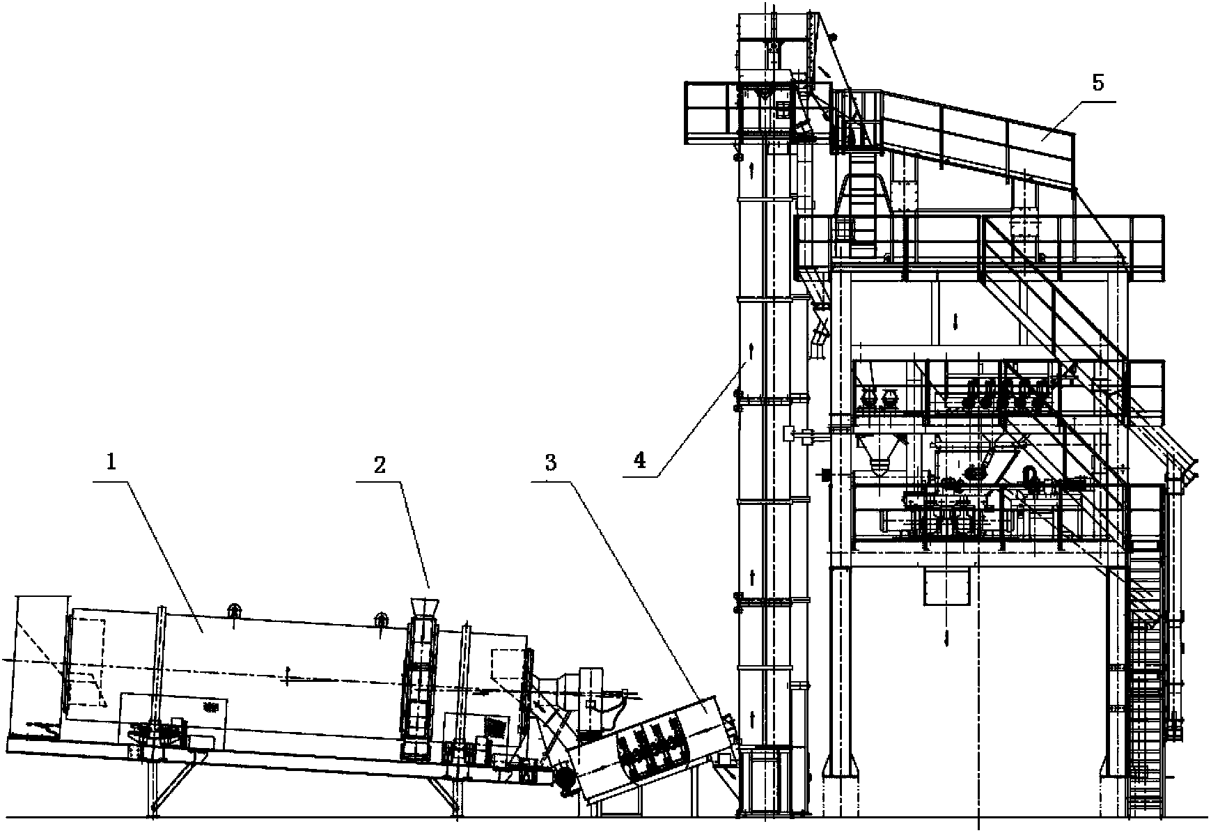 Method for stirring renewable asphalt mixture