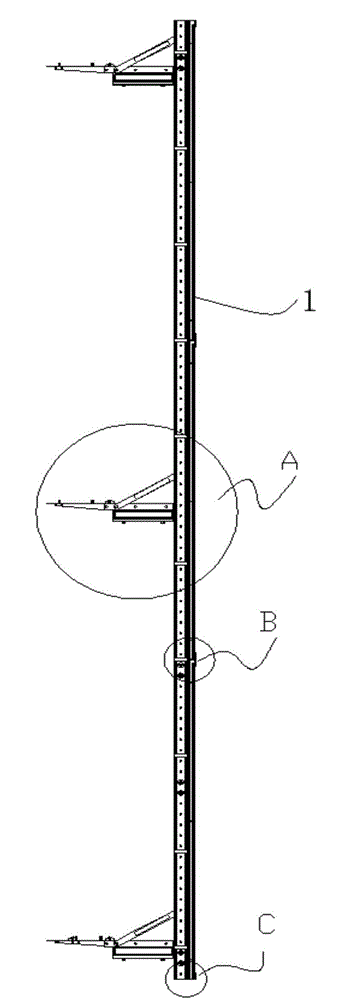 Extensible lifting construction platform