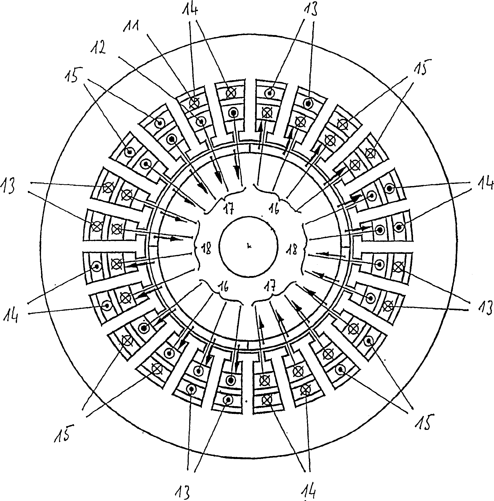 Magnetic support electrical drive device