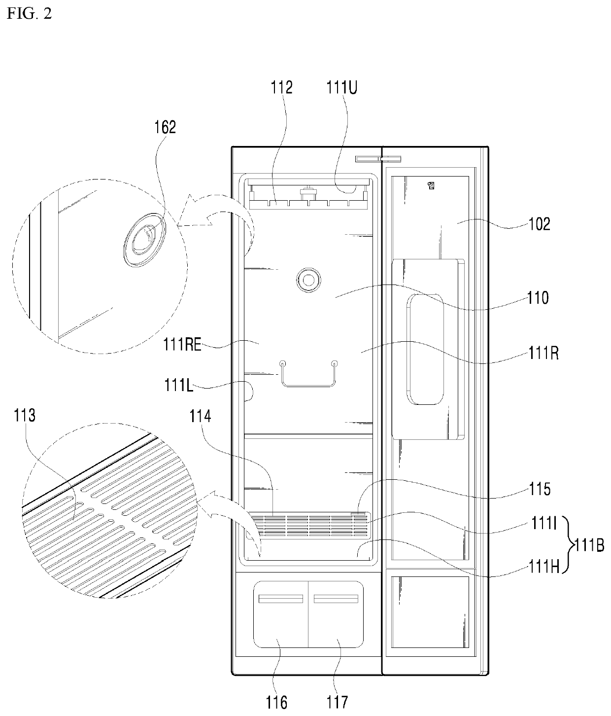 Apparatus for managing fabric and method for operating the apparatus