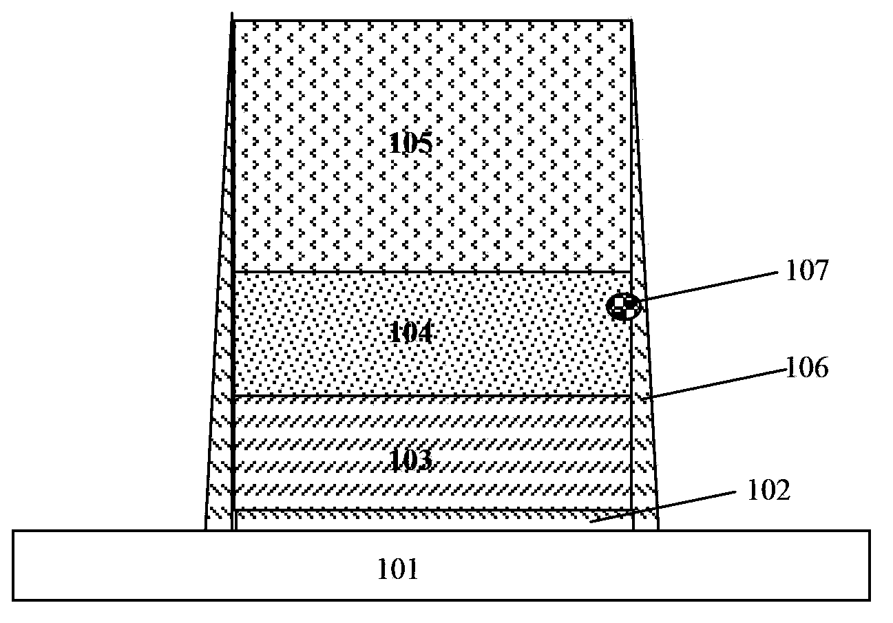 Method for forming silicon oxide side wall of gate of metal tungsten silicide