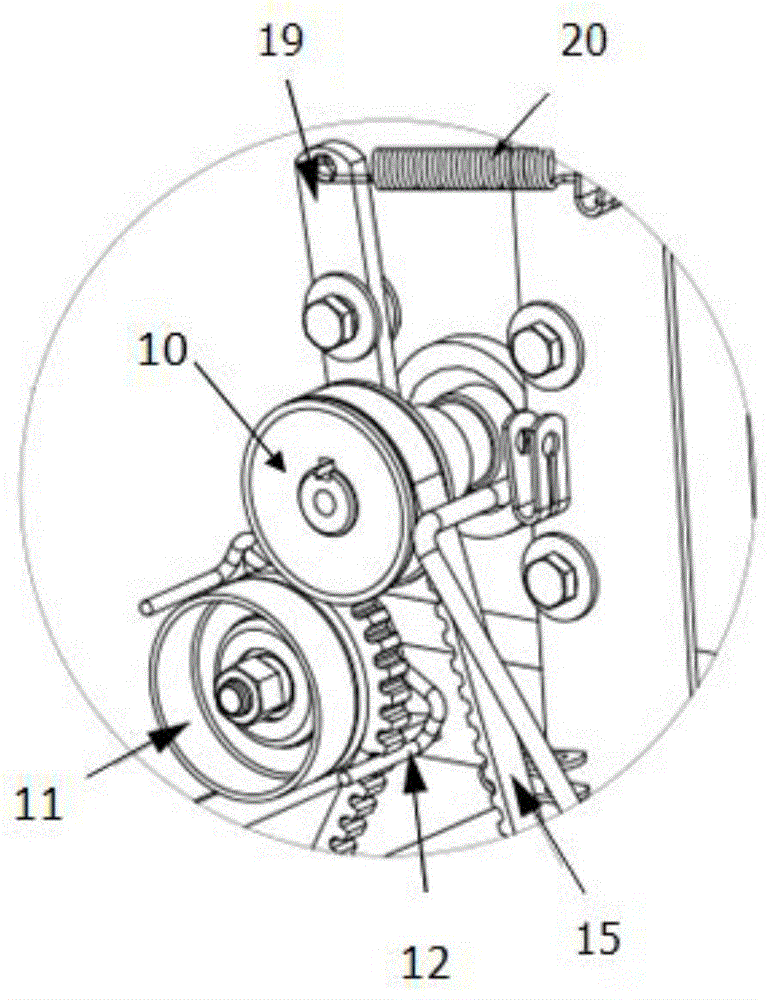 Following rotation preventing rotary blade reverse type mini-tiller