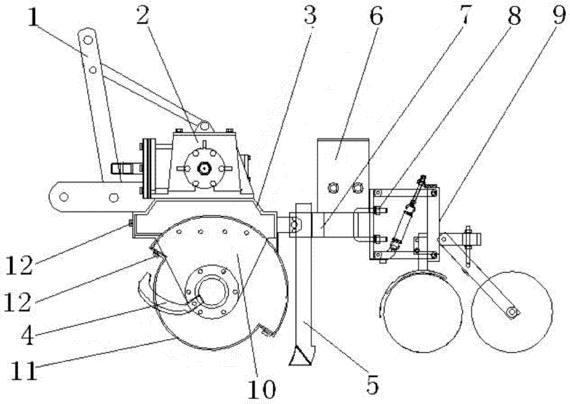 Straw-pressing expansion-cutting type active no-tillage anti-blocking device