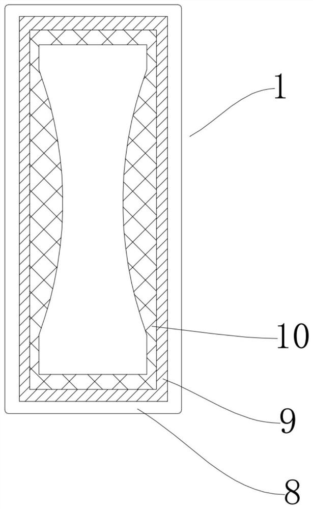 Novel filter bag non-woven fabric hot melting structure