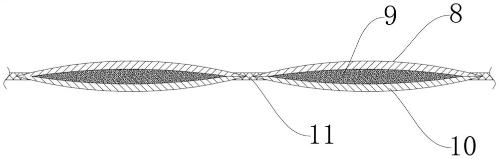 Novel filter bag non-woven fabric hot melting structure