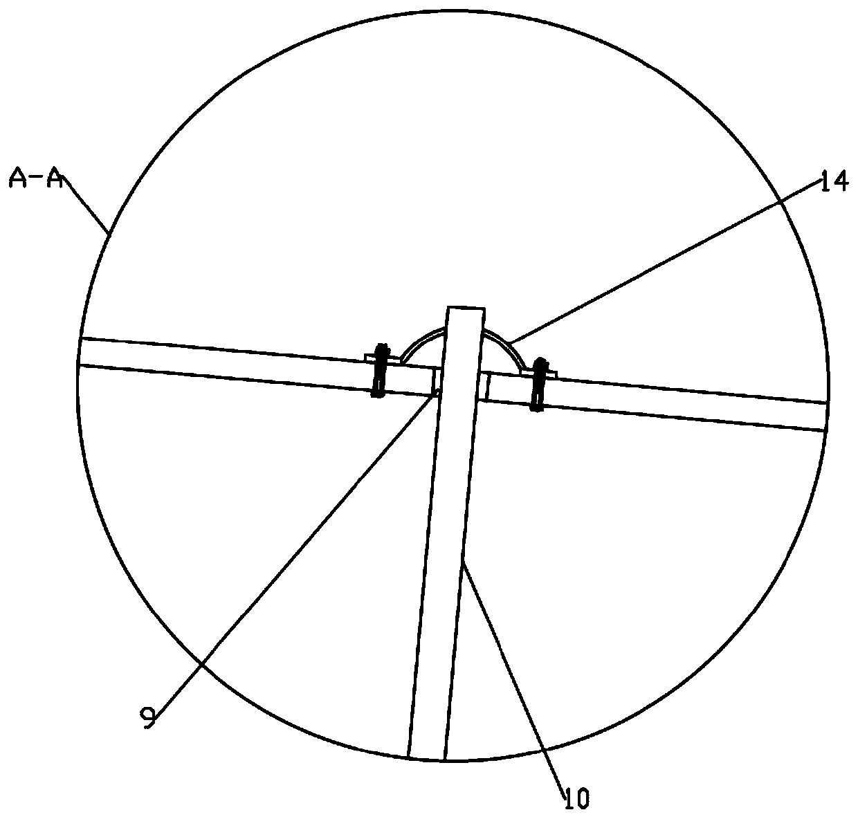 Agricultural fruit and vegetable cleaning device