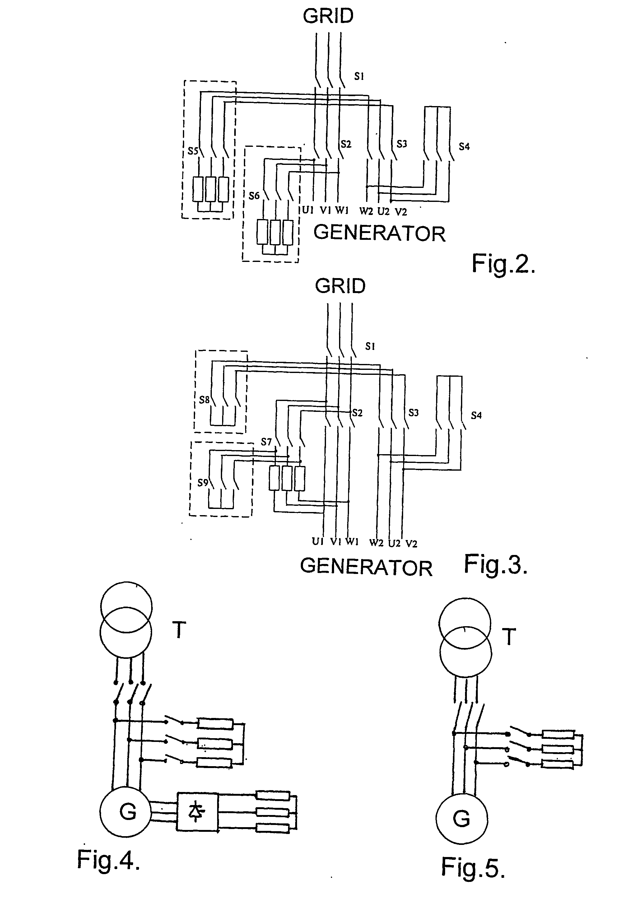 Method for controlling a power-grid connected wind turbine generator during grid faults and apparatus for implementing said method