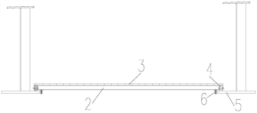 Steel plate composite beam operating platform