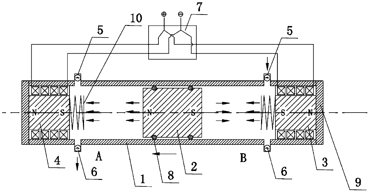 Pure-magnetic-drive gas booster