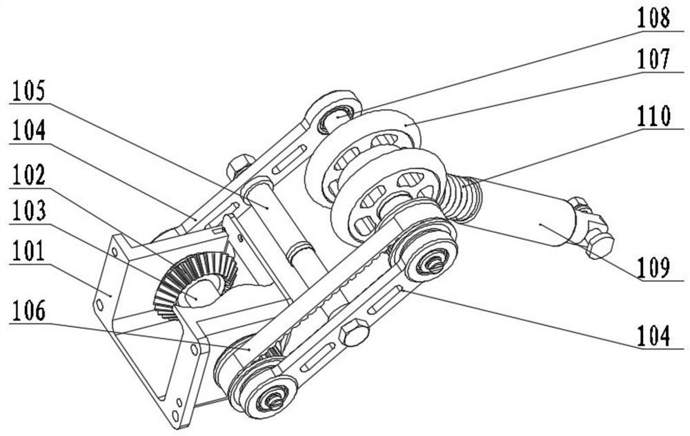 Pipeline robot pre-tightening mechanism with pressure self-adaptive adjustment function