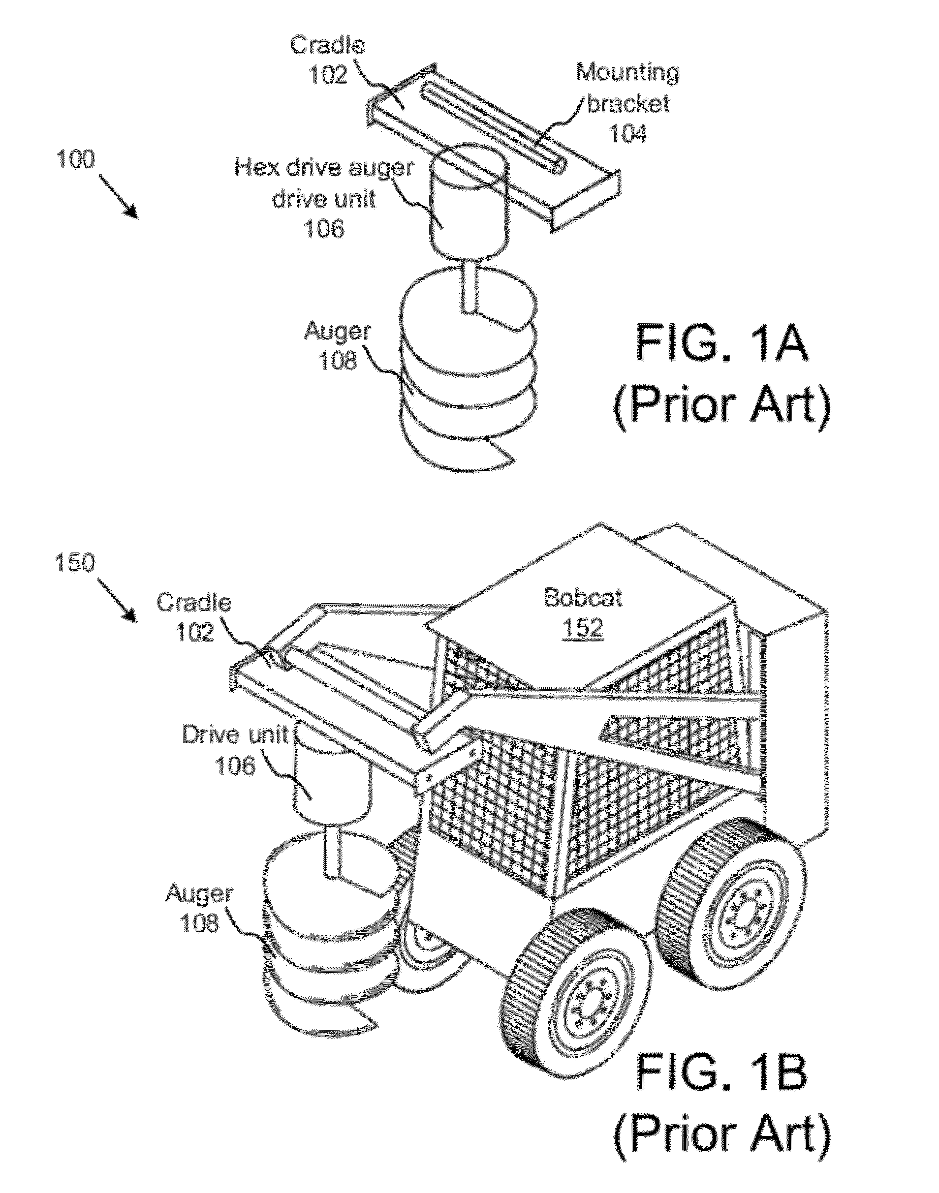 Compact portable auger rack for single-operator function