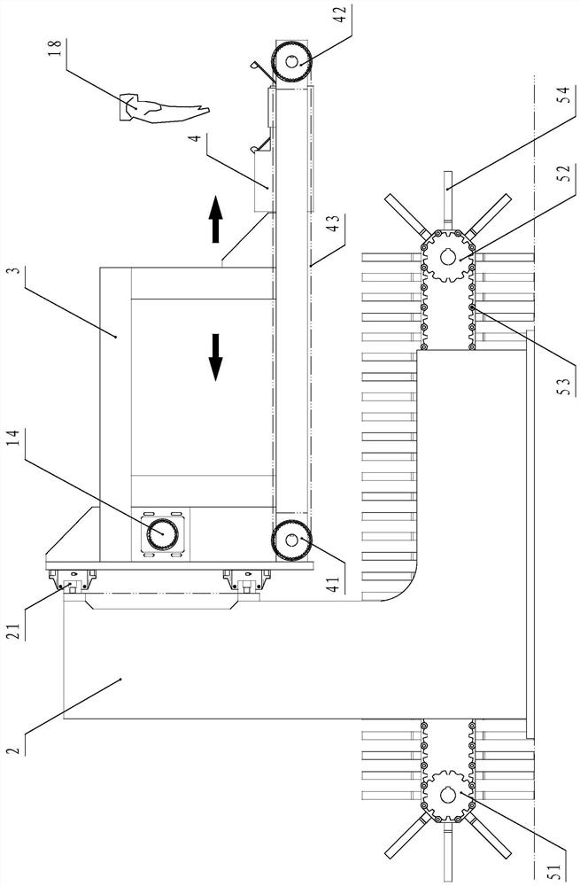 Demolding and counting machine as well as demolding and arranging device therein