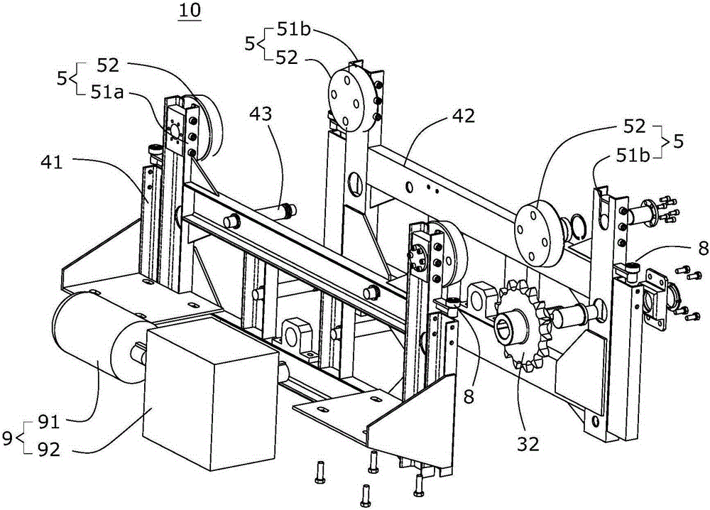 Running device for arch bridge