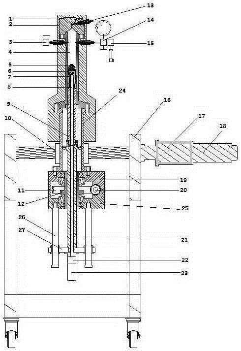 High-temperature high-pressure stratum crude oil physical property analysis system