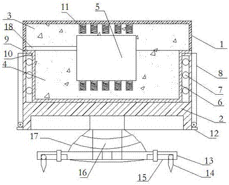 Dustproof accelerograph portable box