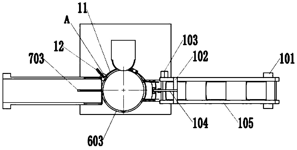 Drum brake pad abrasion line processing equipment