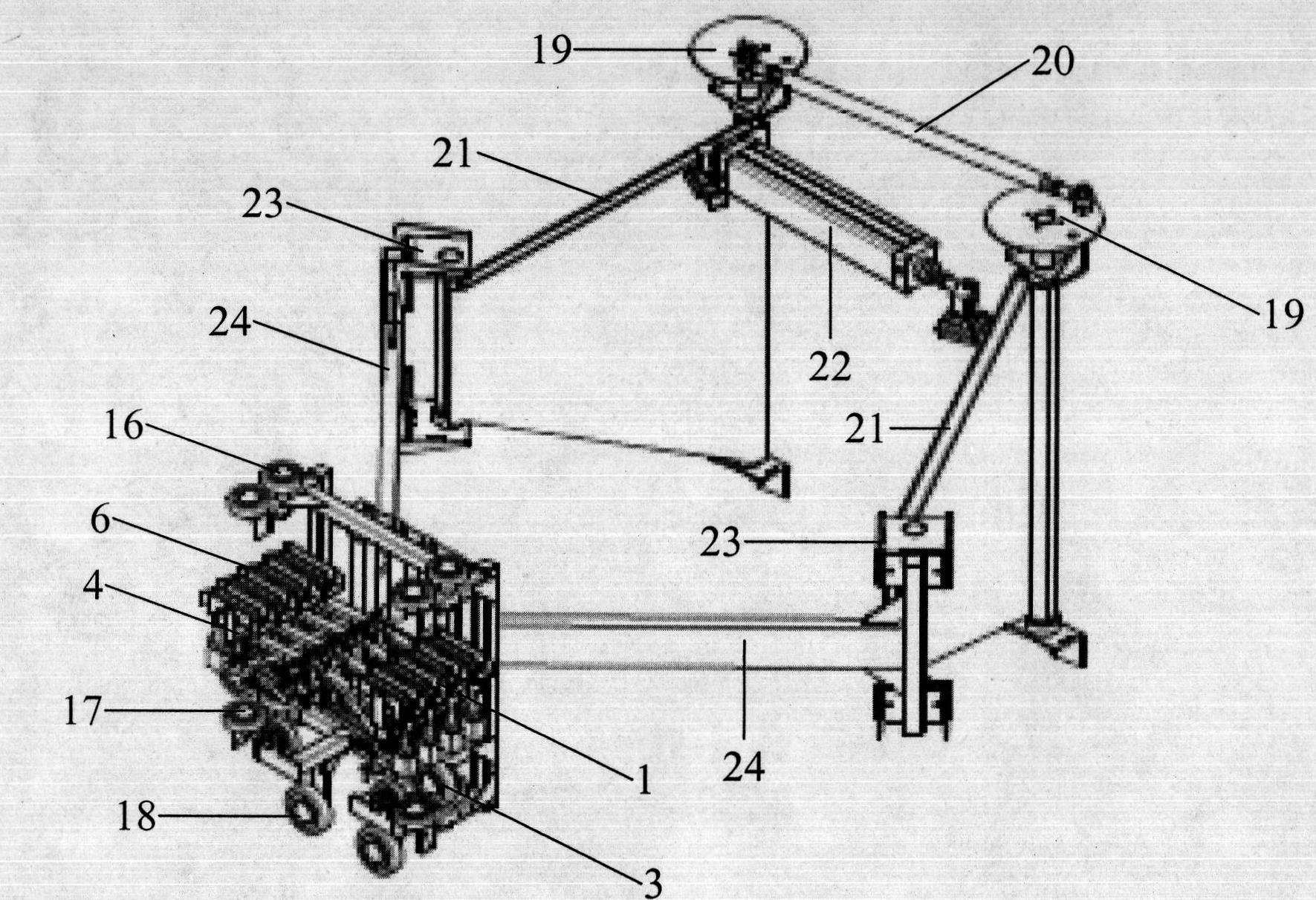 Gantry oil-to-electricity device with automatic current-collecting cart for RTG