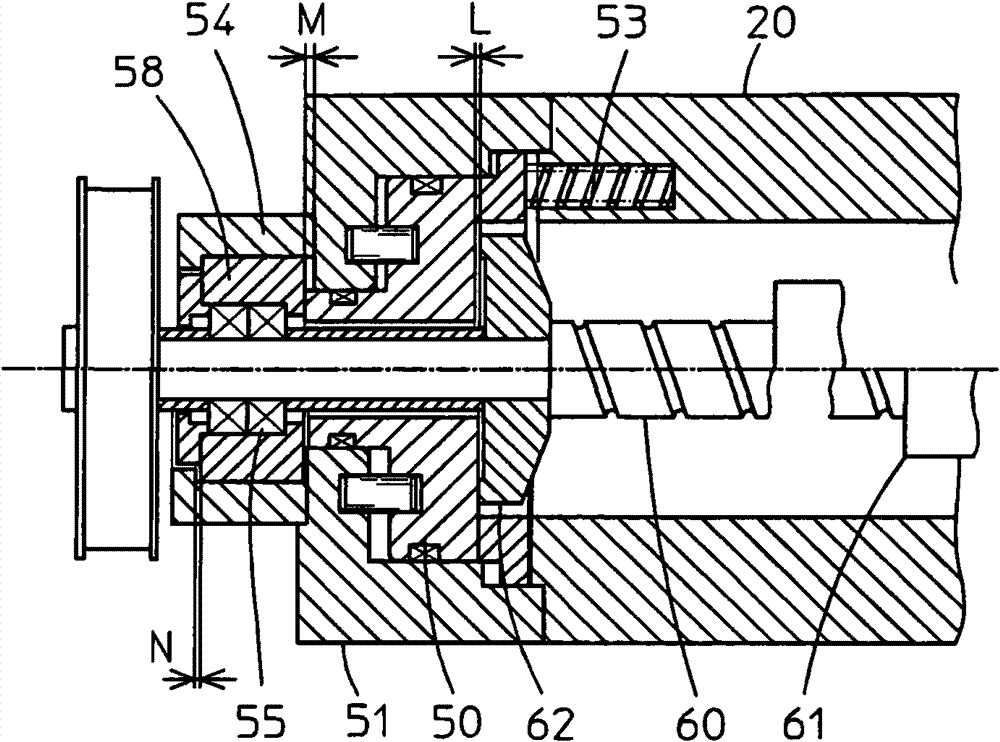 Mold clamping device for injection molding machine