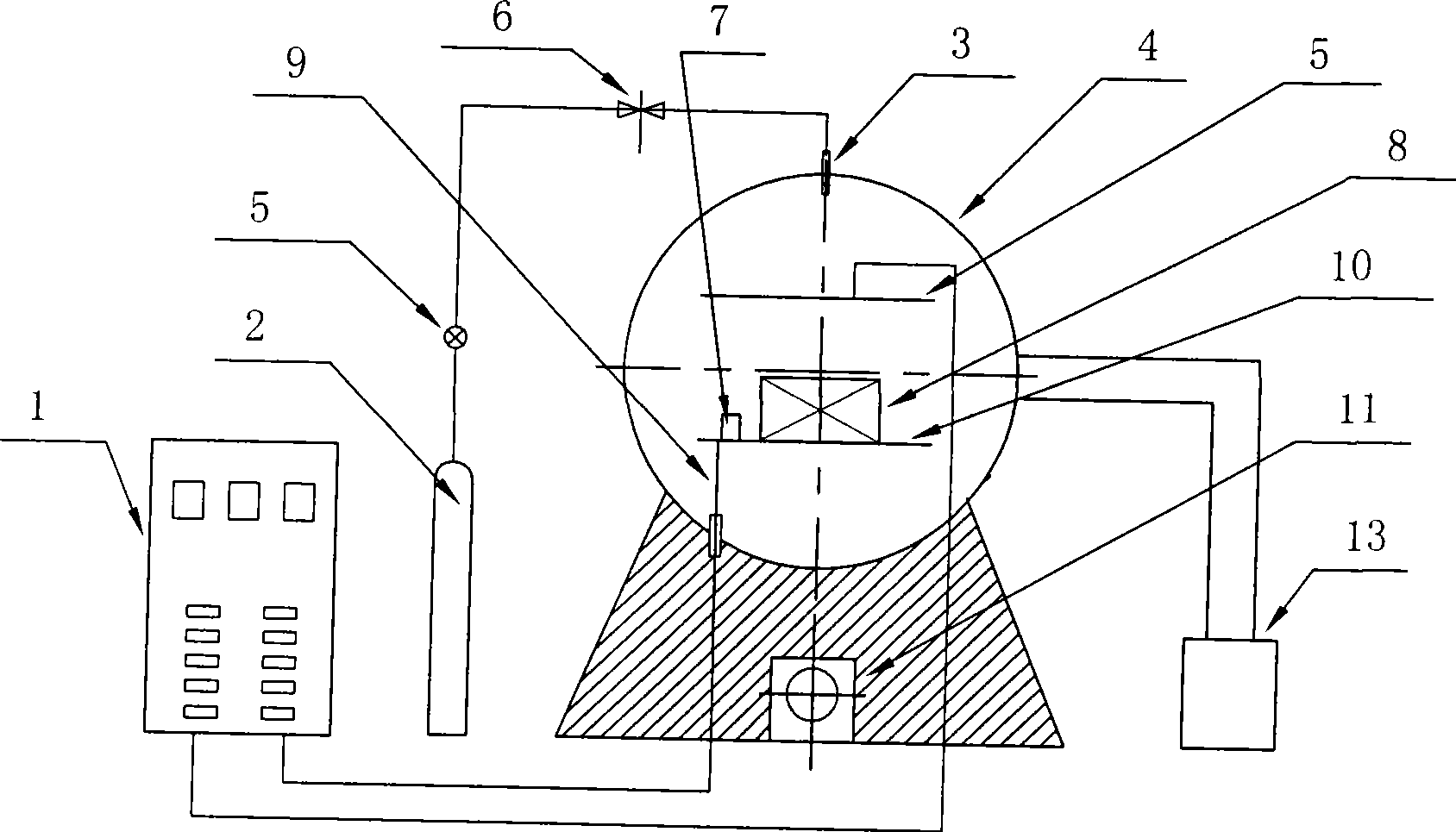 Iron-chromium-boron-silicon/FeS composite solid lubrication thin film and method for making same