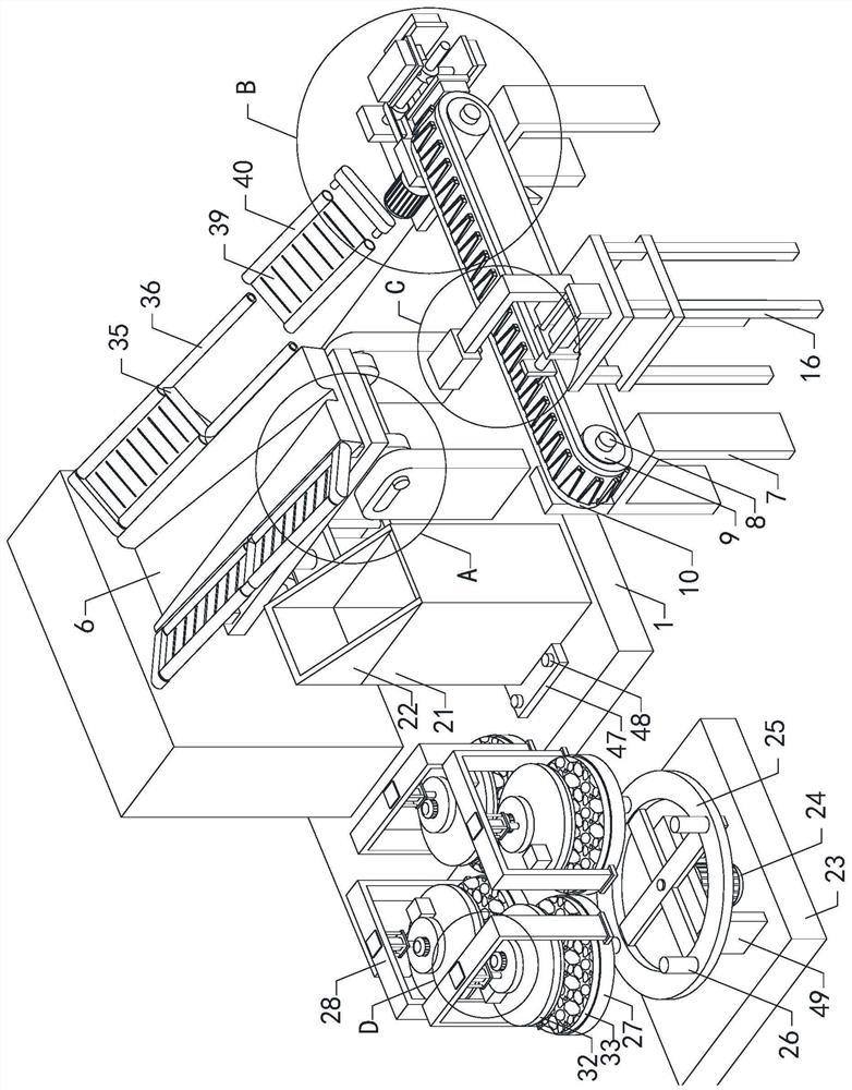 Efficient thread rolling machine for fast tapping screw production