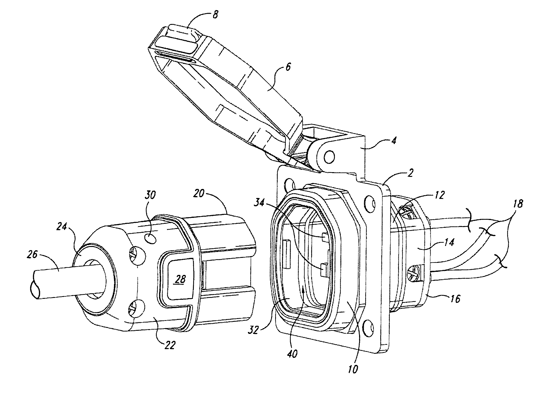 Weatherproof connector