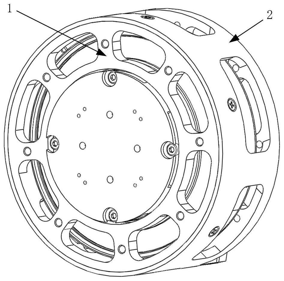 Compact variable stiffness joint module with flexible element