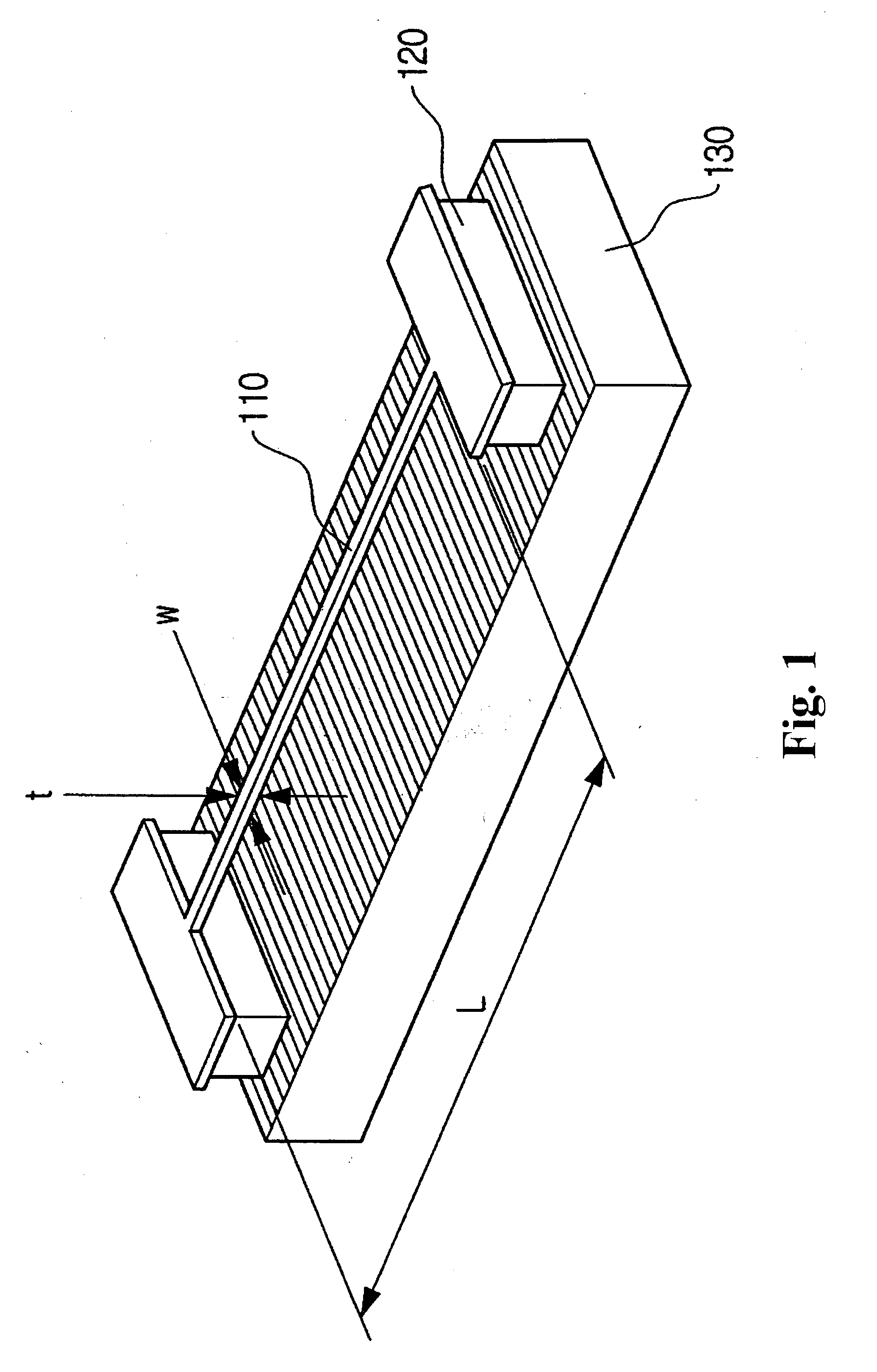 Nano-resonator including beam with composite structure