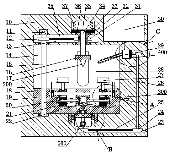 Hot-melting drilling device for air conditioner piping