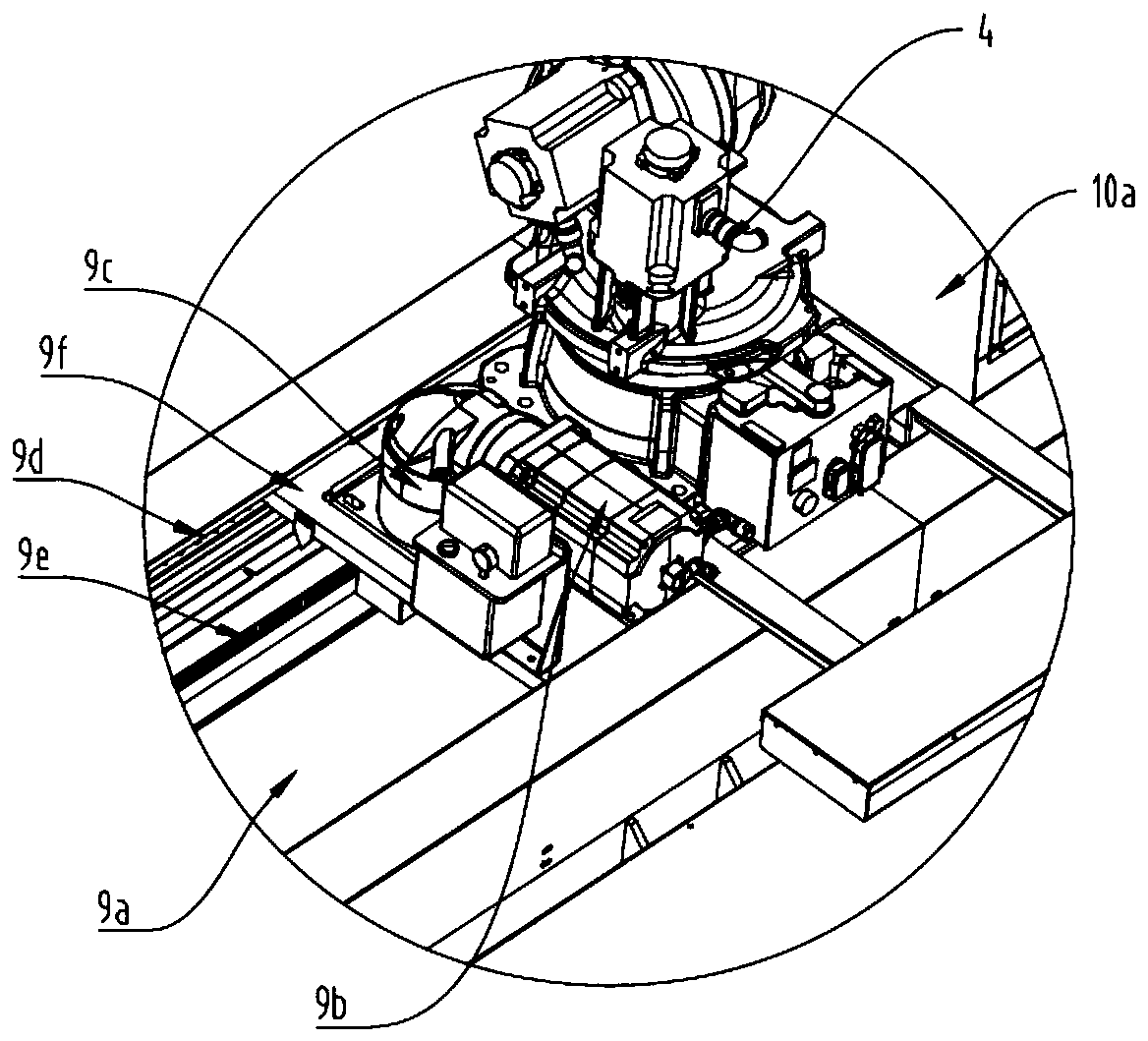 Full-automatic bar flaw grinding system based on industrial robot