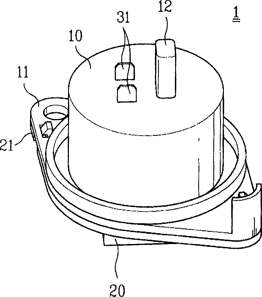 Watertight structure of device for detecting wash water for washer