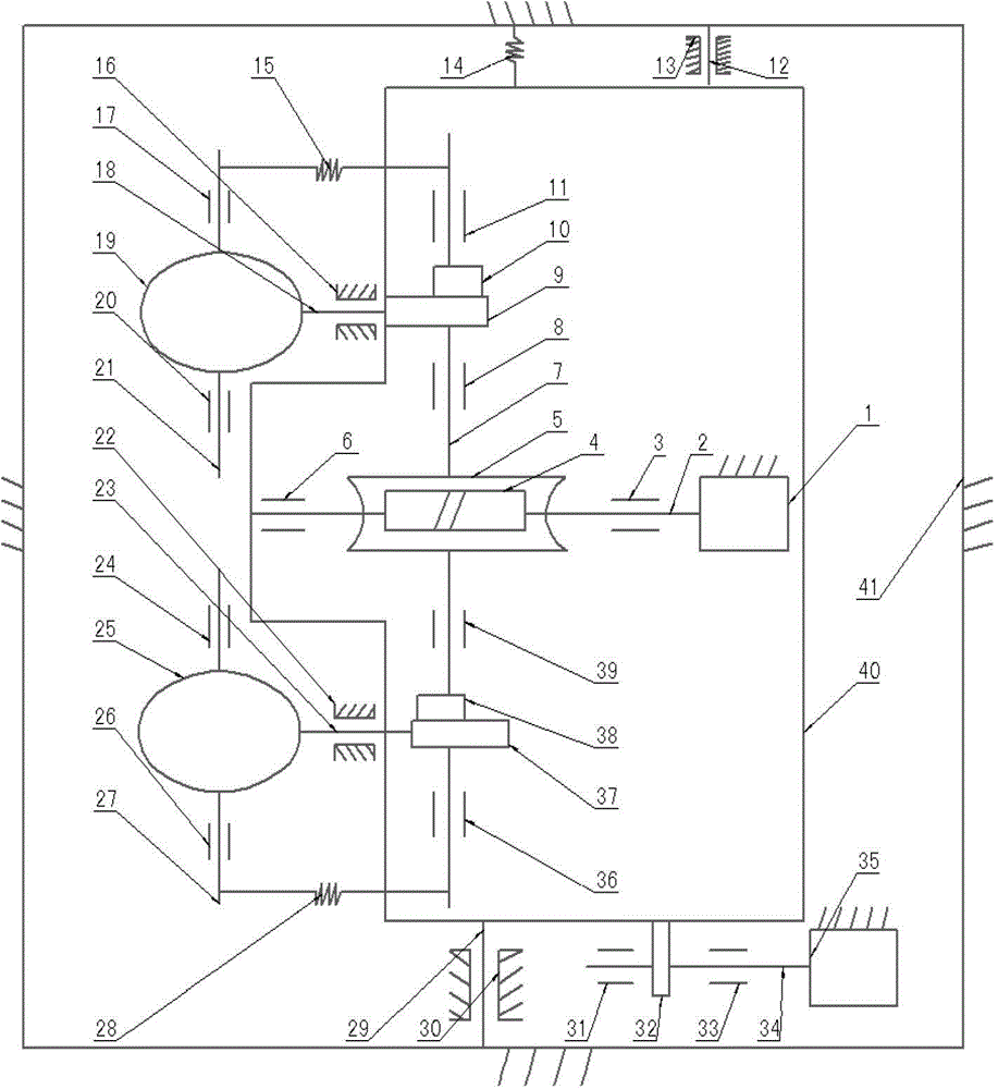 Space optics double-camera continuous imaging uniform-speed swinging movement device