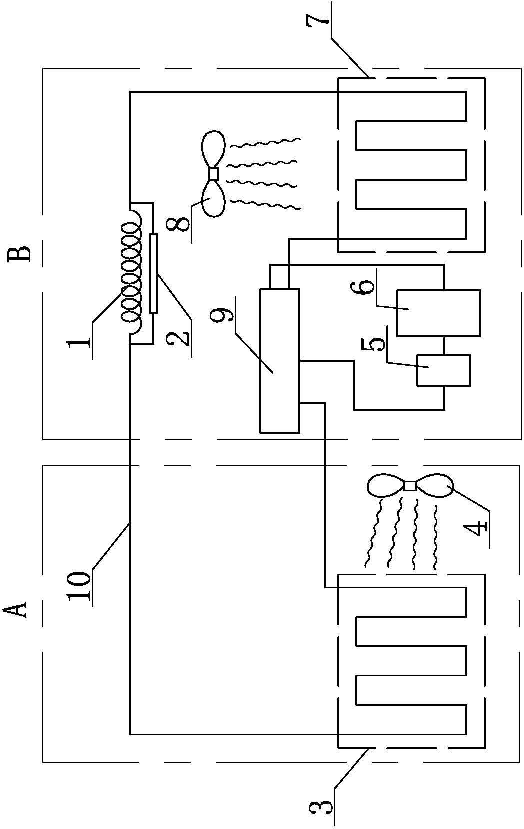 Double-medium circulation humidifying air conditioner capable of cooling and heating