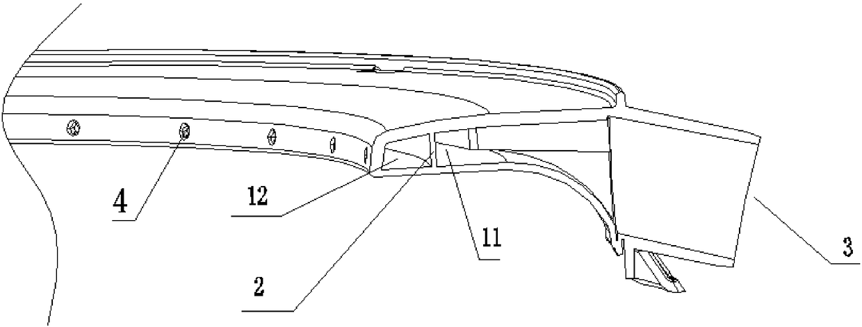 Outer barrel lid with overflow protection structure and washing machine