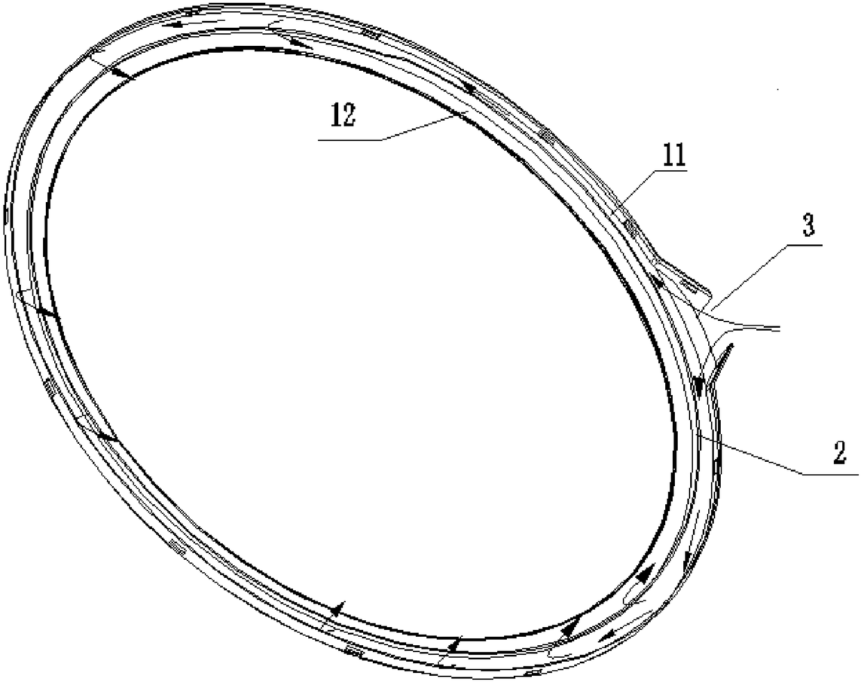 Outer barrel lid with overflow protection structure and washing machine