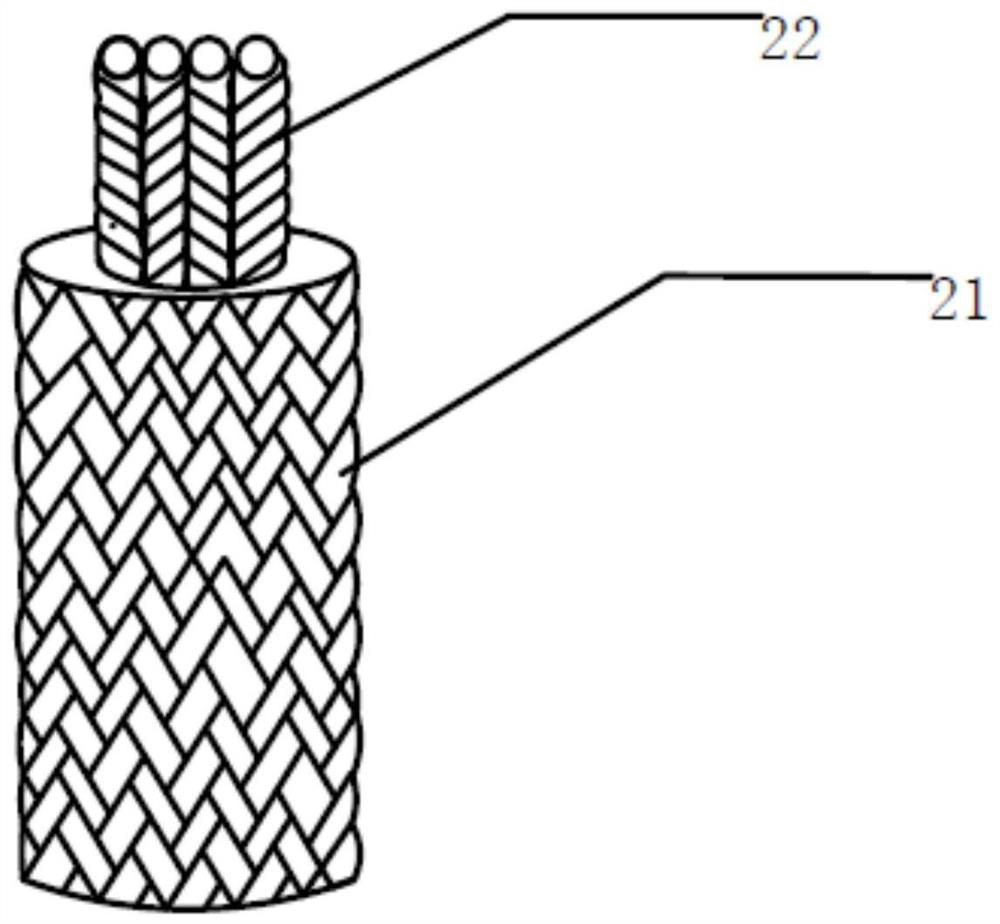 Three-in-one power climbing rope and manufacturing method thereof, and three-in-one power climbing rope equipment