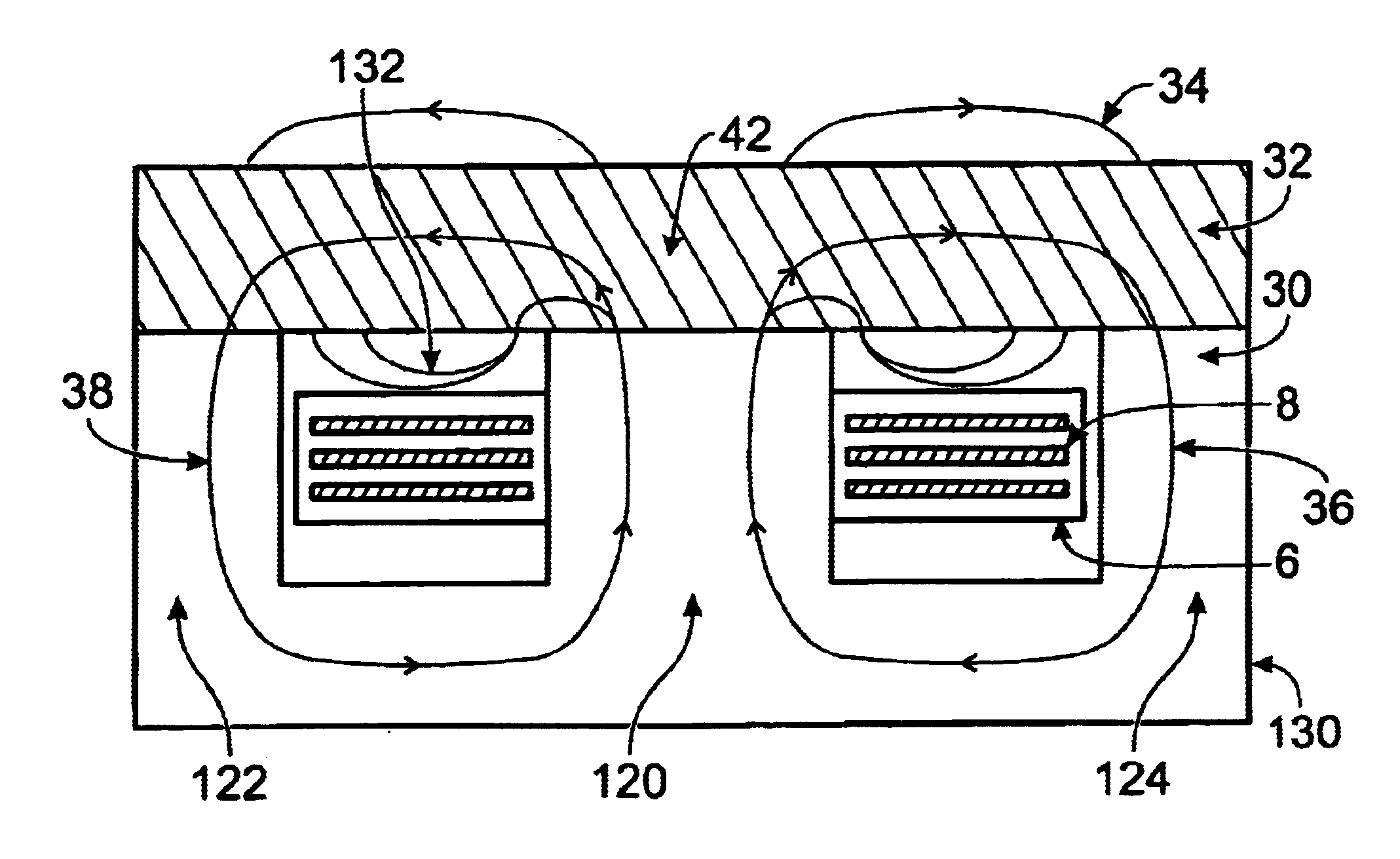 Planar inductive element