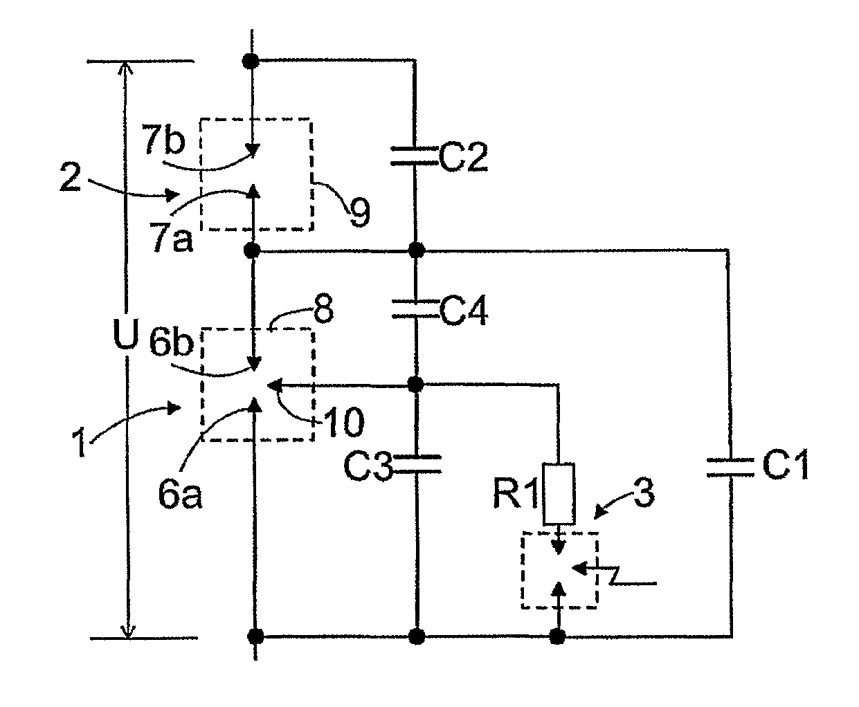 Method and arrangement for triggering a series spark gap