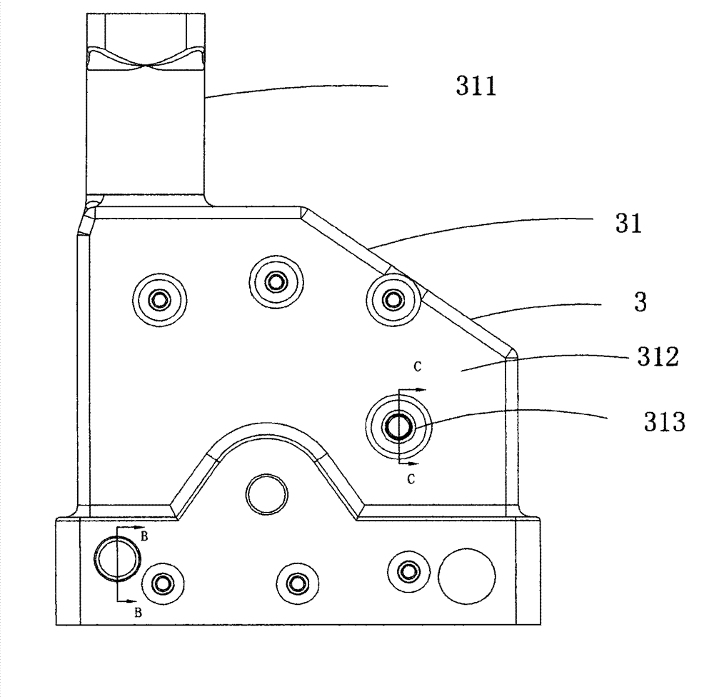 Three-phrase integration solid insulating looped network switch device