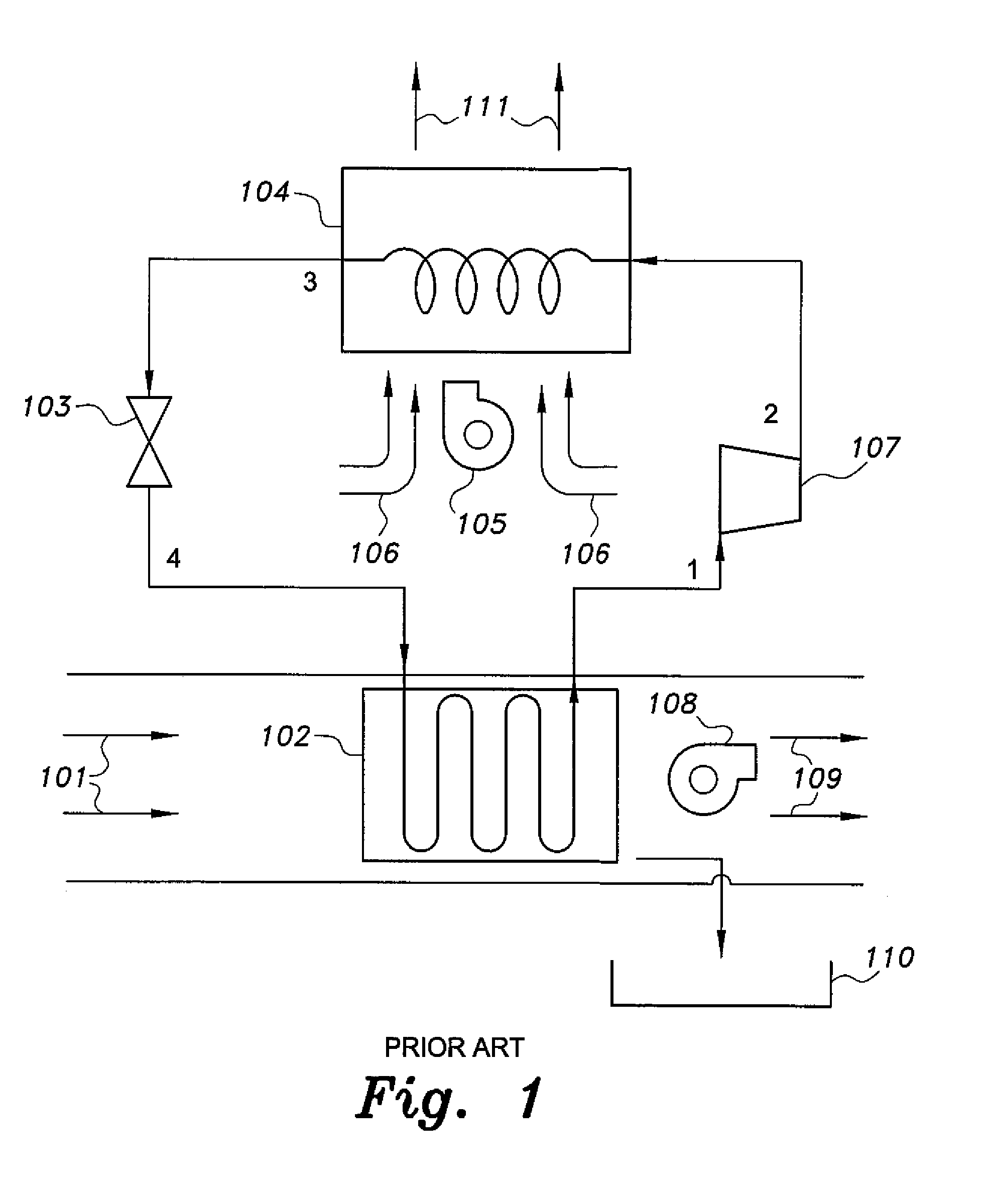 Air conditioning system with pre-cooler