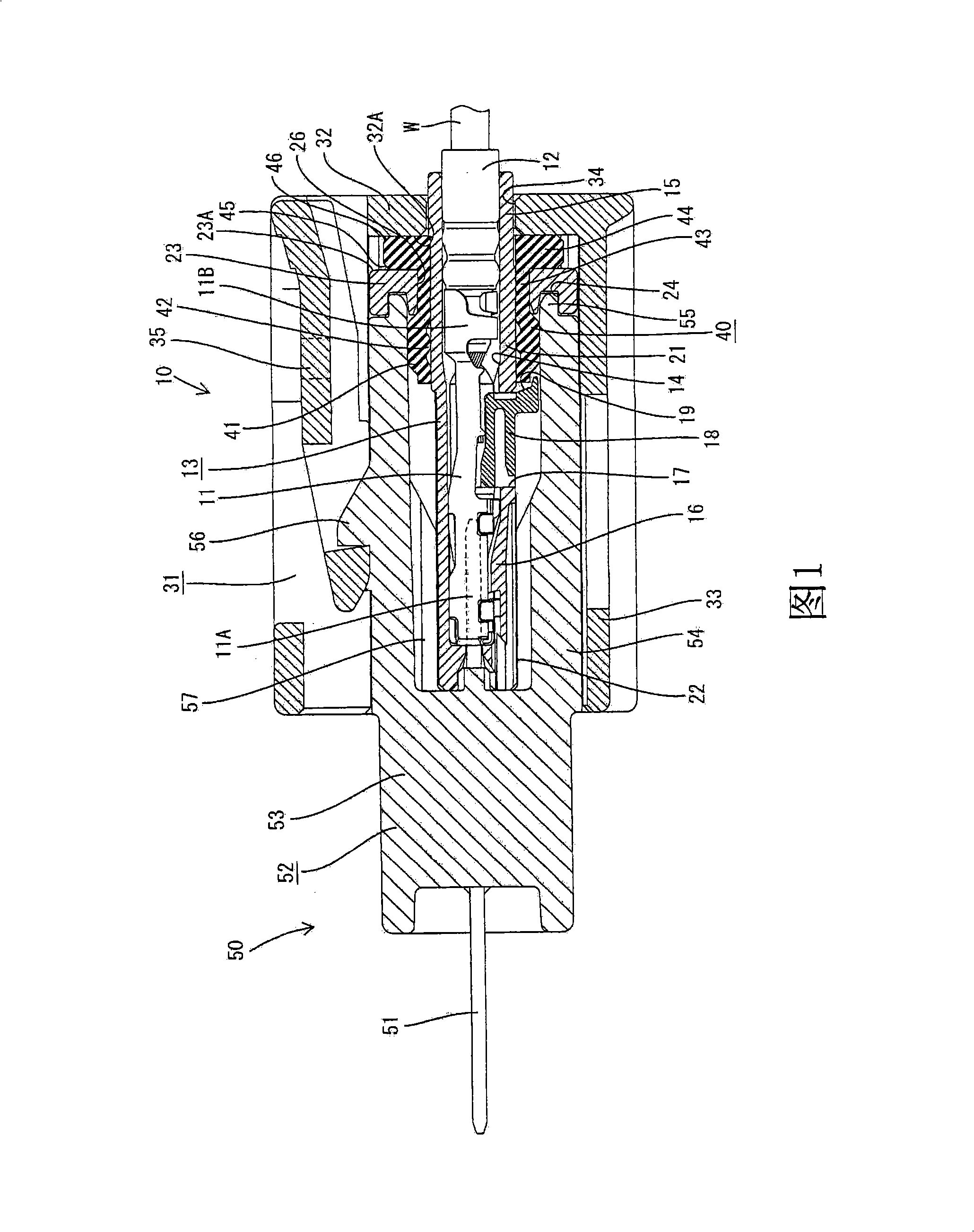 Fluidtight connector and connector assembly