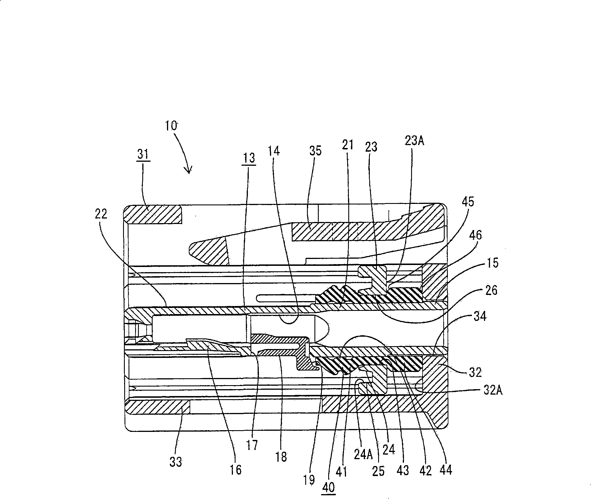 Fluidtight connector and connector assembly