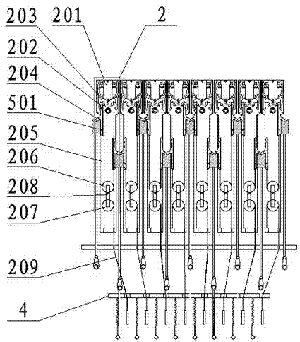 Novel electronic jacquard machine