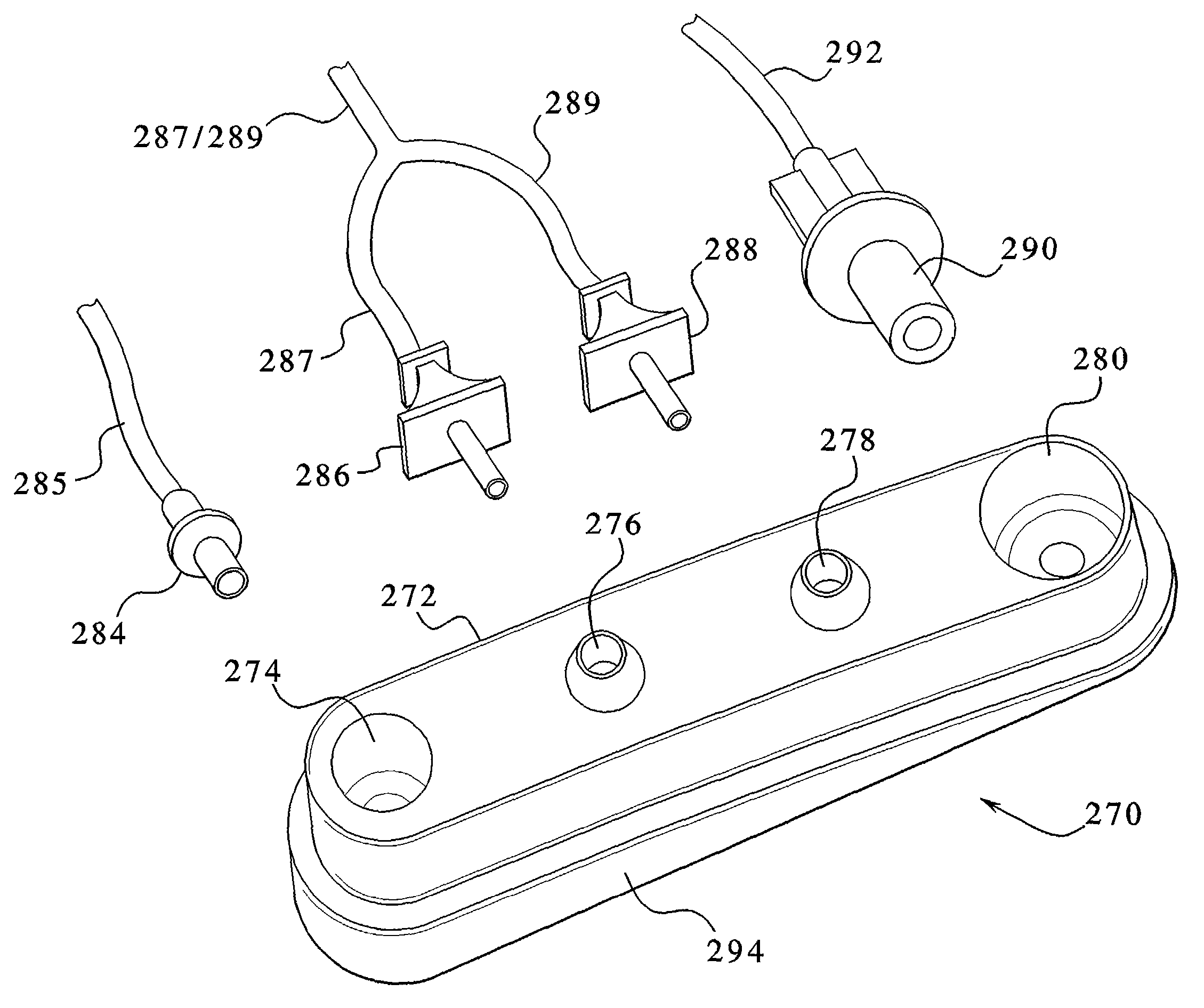 One-piece tip protector and organizer