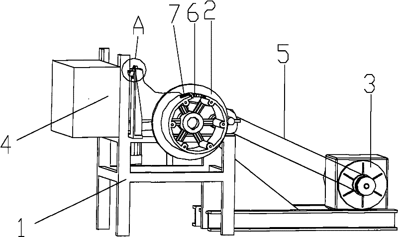 Pullout device for steel wire drawing die